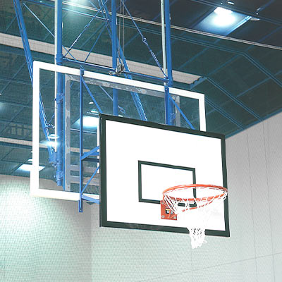 Basketball goal plate